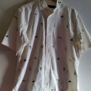Ralps Lauren Aloha Short Sleeve Shirt Size Large Tall.